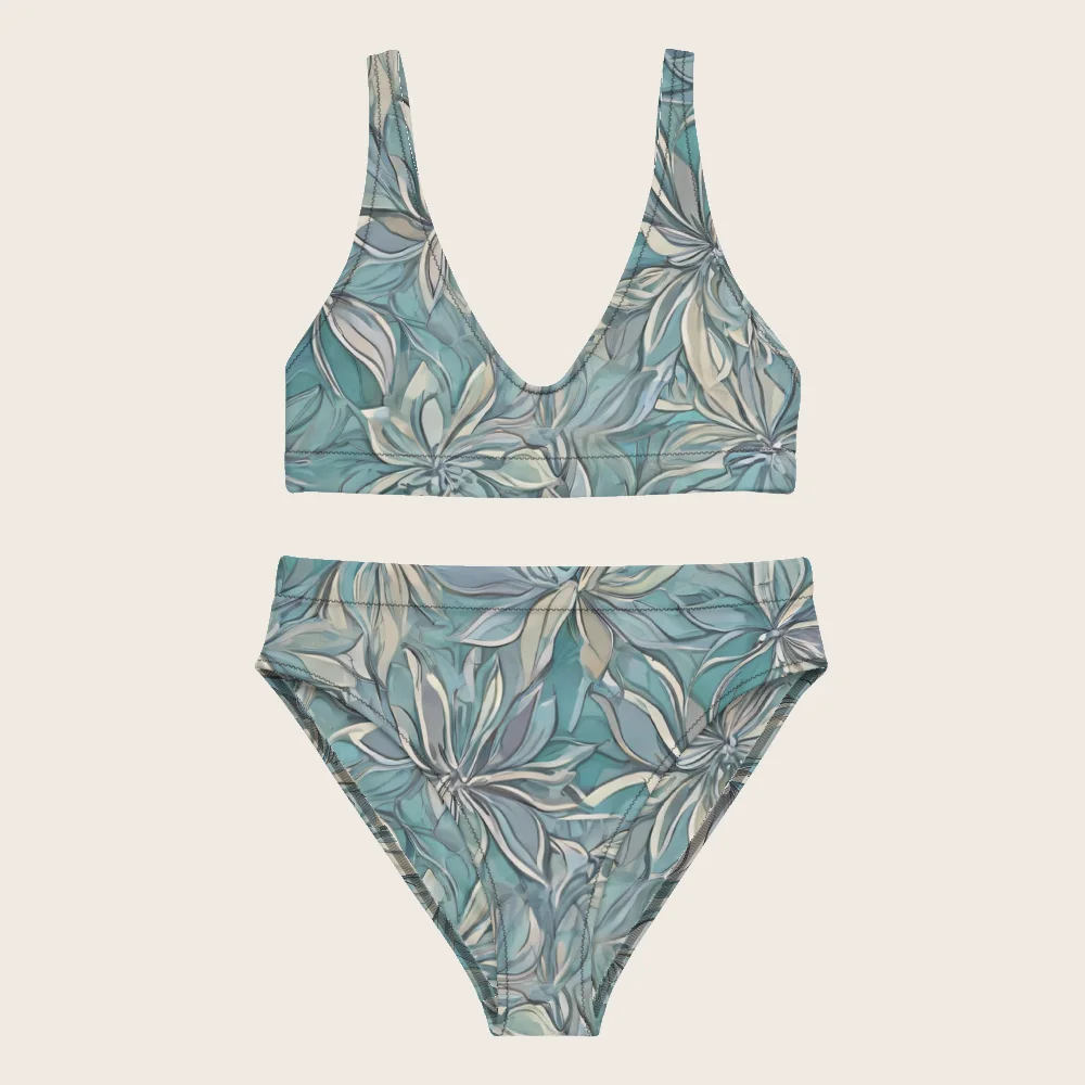 High-Waisted Bikini on model