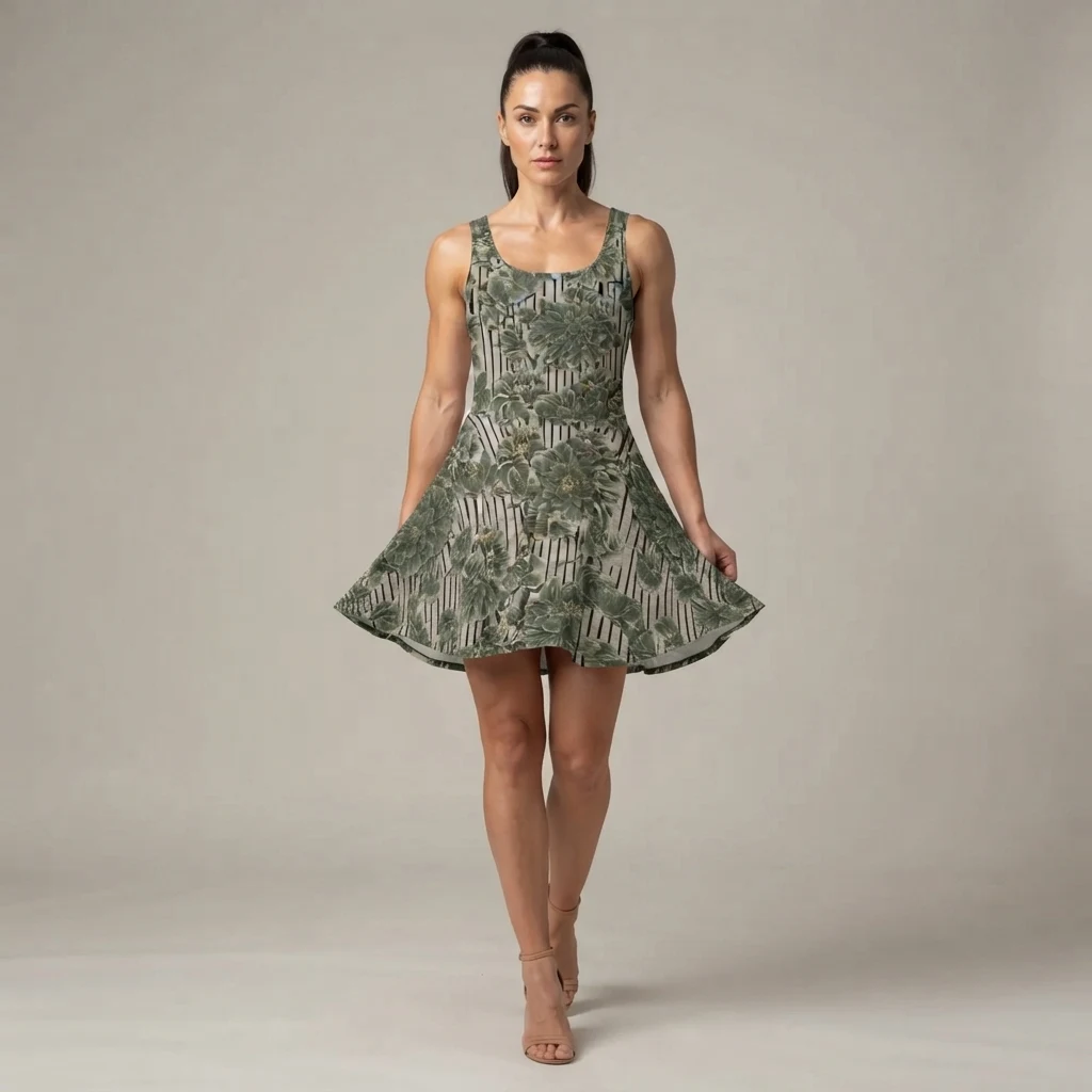 Skater Dress on model