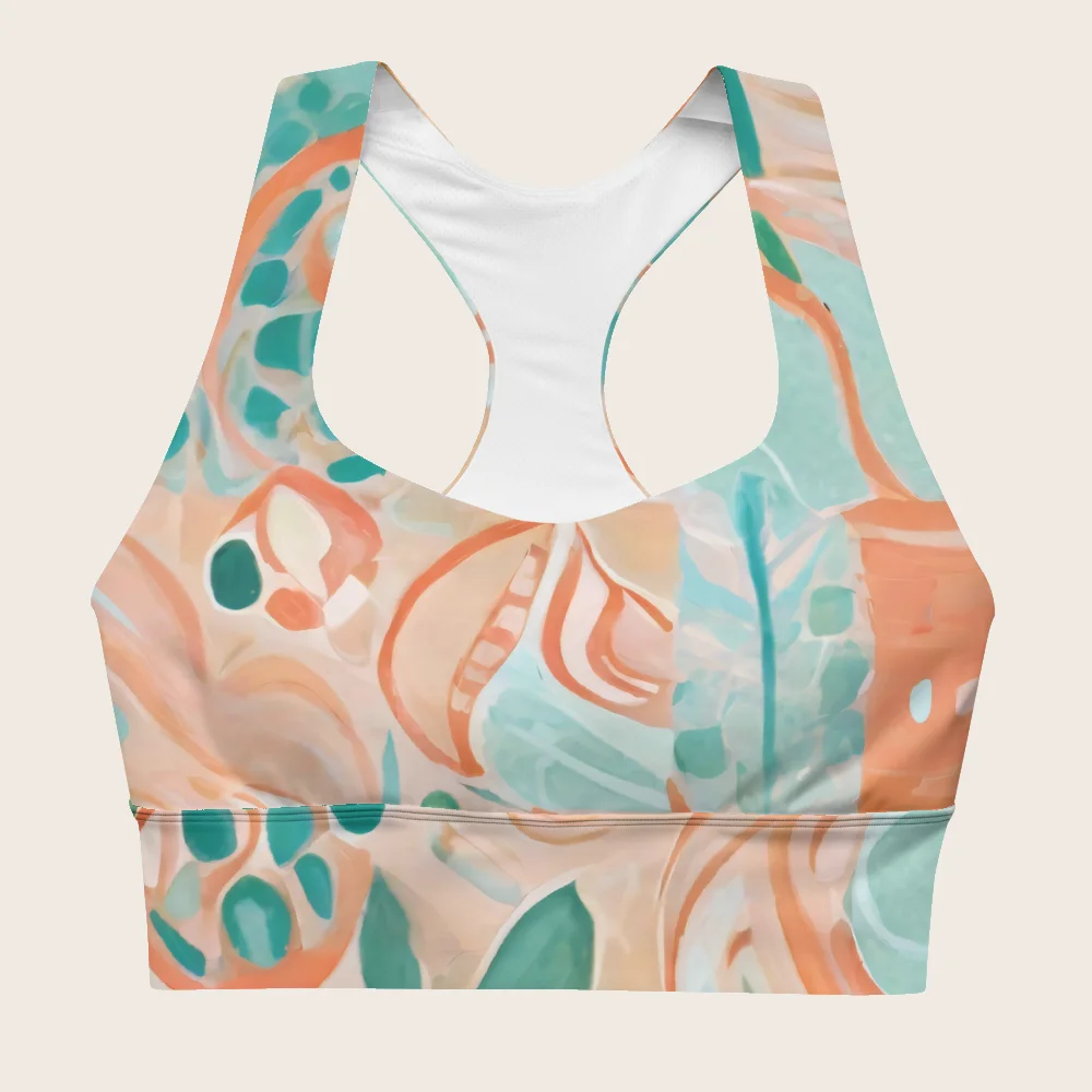 Longline Sports Bra on model