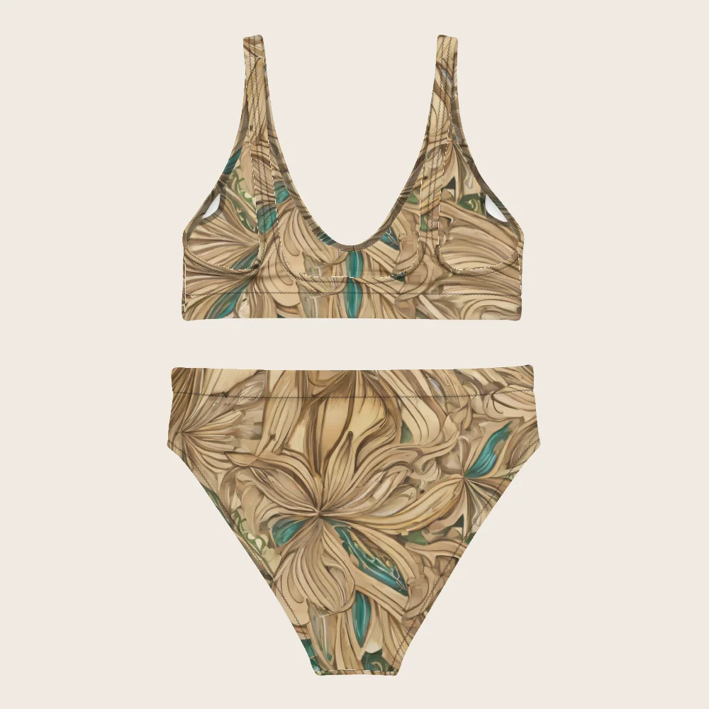 High-Waisted Bikini on model