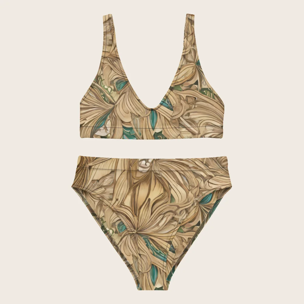 High-Waisted Bikini on model