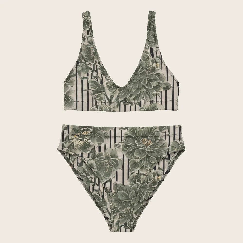 High-Waisted Bikini on model