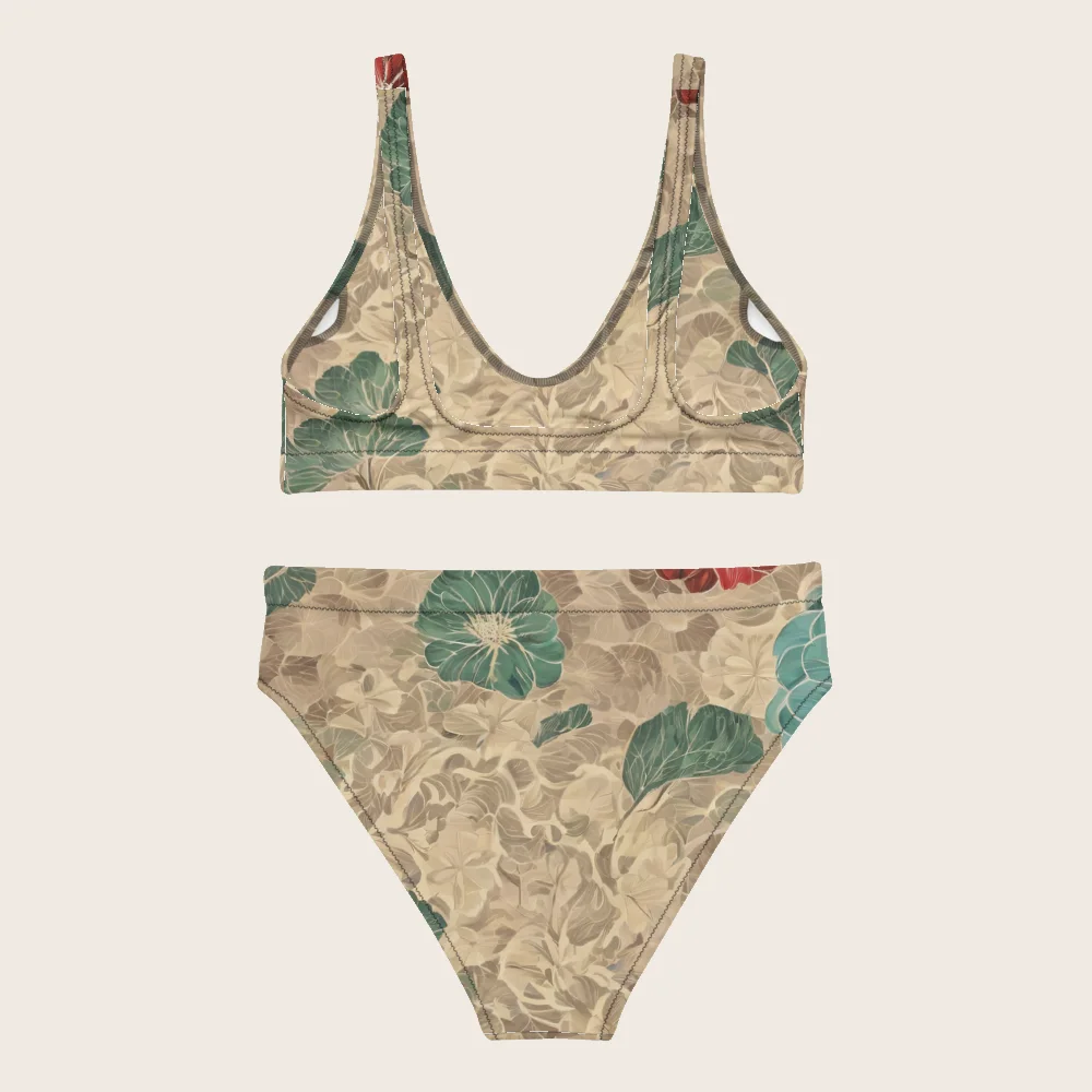 High-Waisted Bikini on model