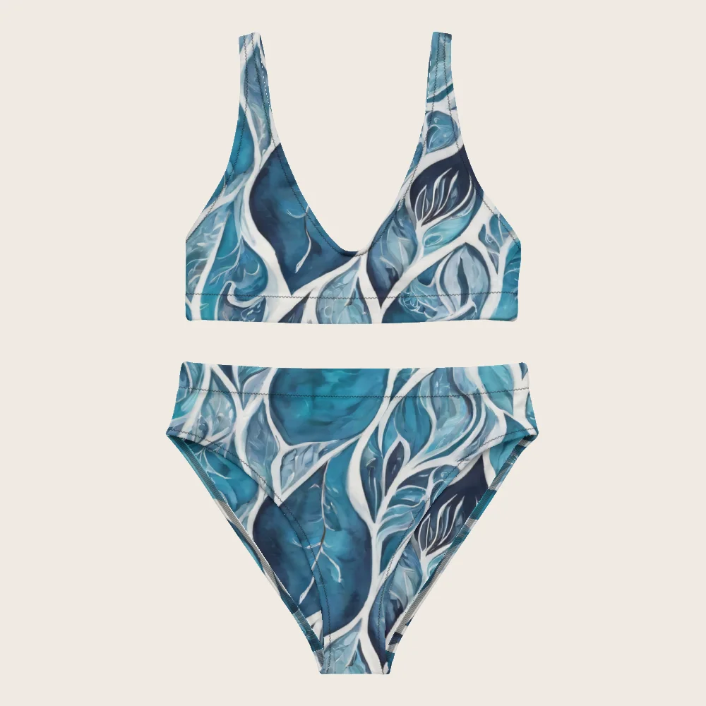 High-Waisted Bikini on model