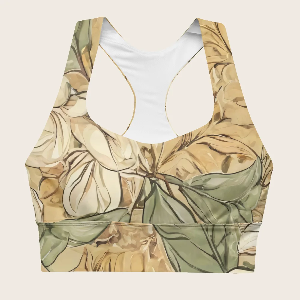 Longline Sports Bra on model