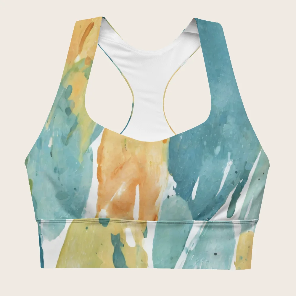 Longline Sports Bra on model