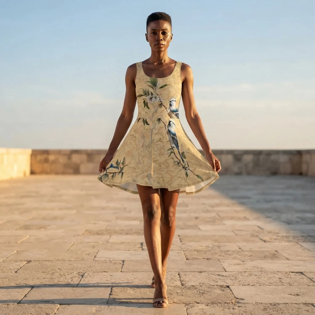 Skater Dress on model