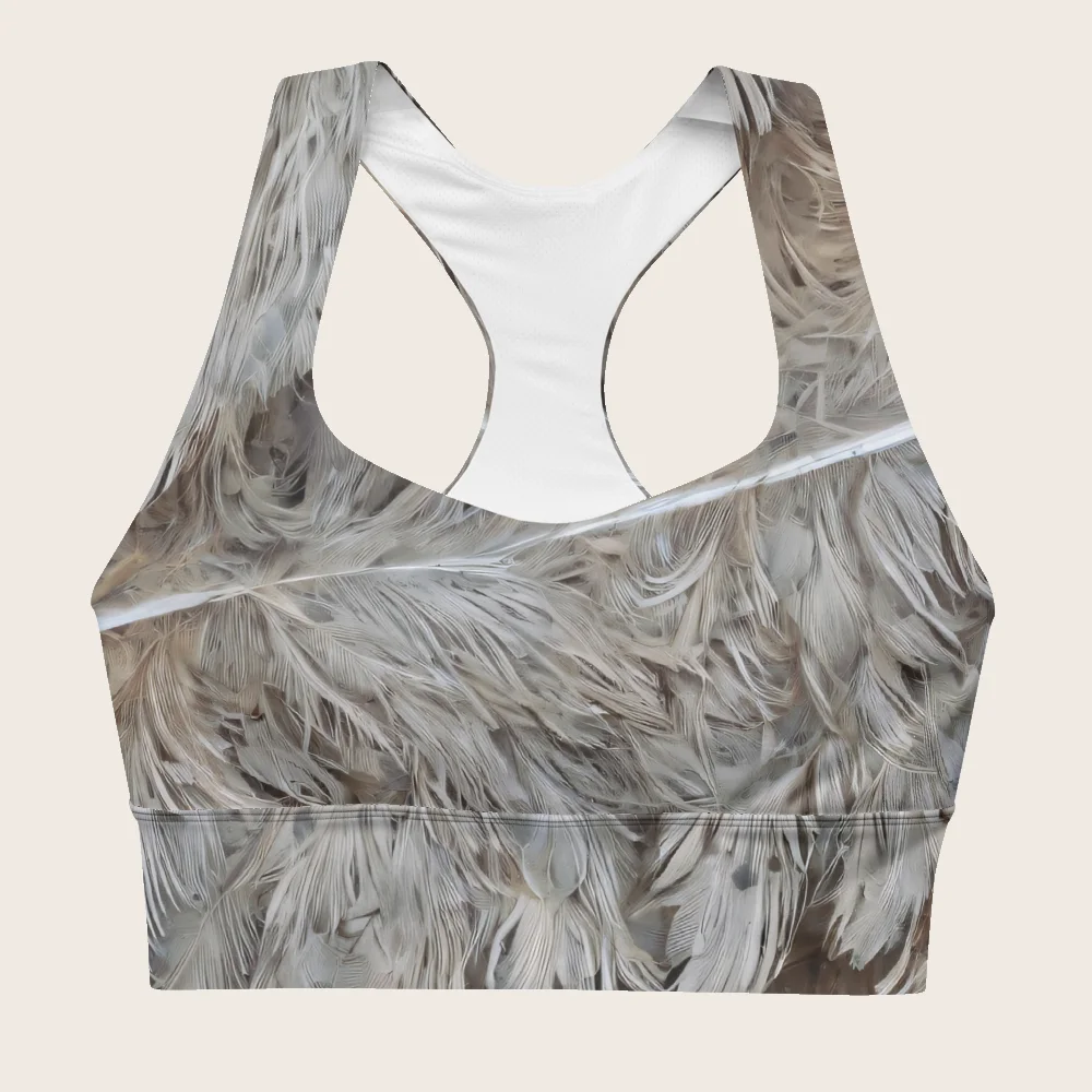 Longline Sports Bra on model