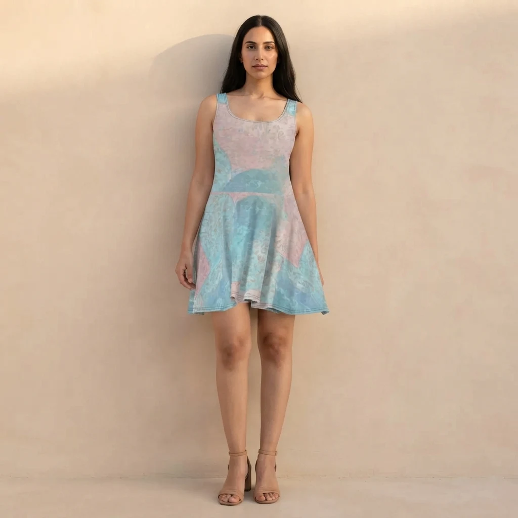 Skater Dress on model