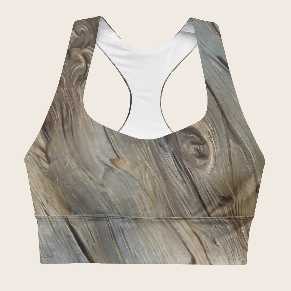 Longline Sports Bra on model