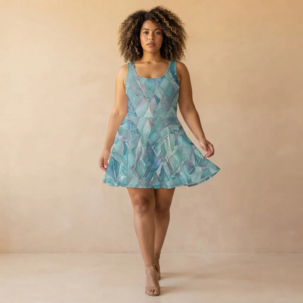 Skater Dress on model