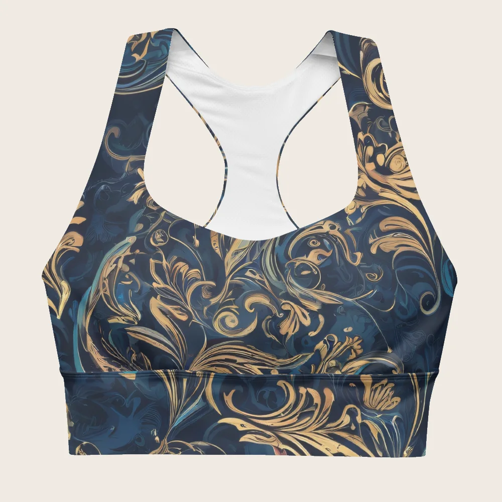 Longline Sports Bra on model