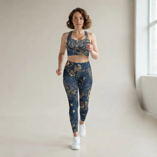 Longline Sports Bra, one-of-one design E40740E7