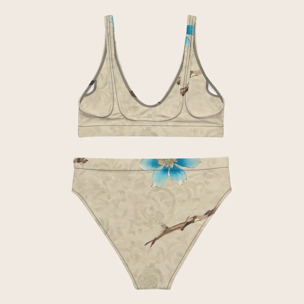High-Waisted Bikini on model