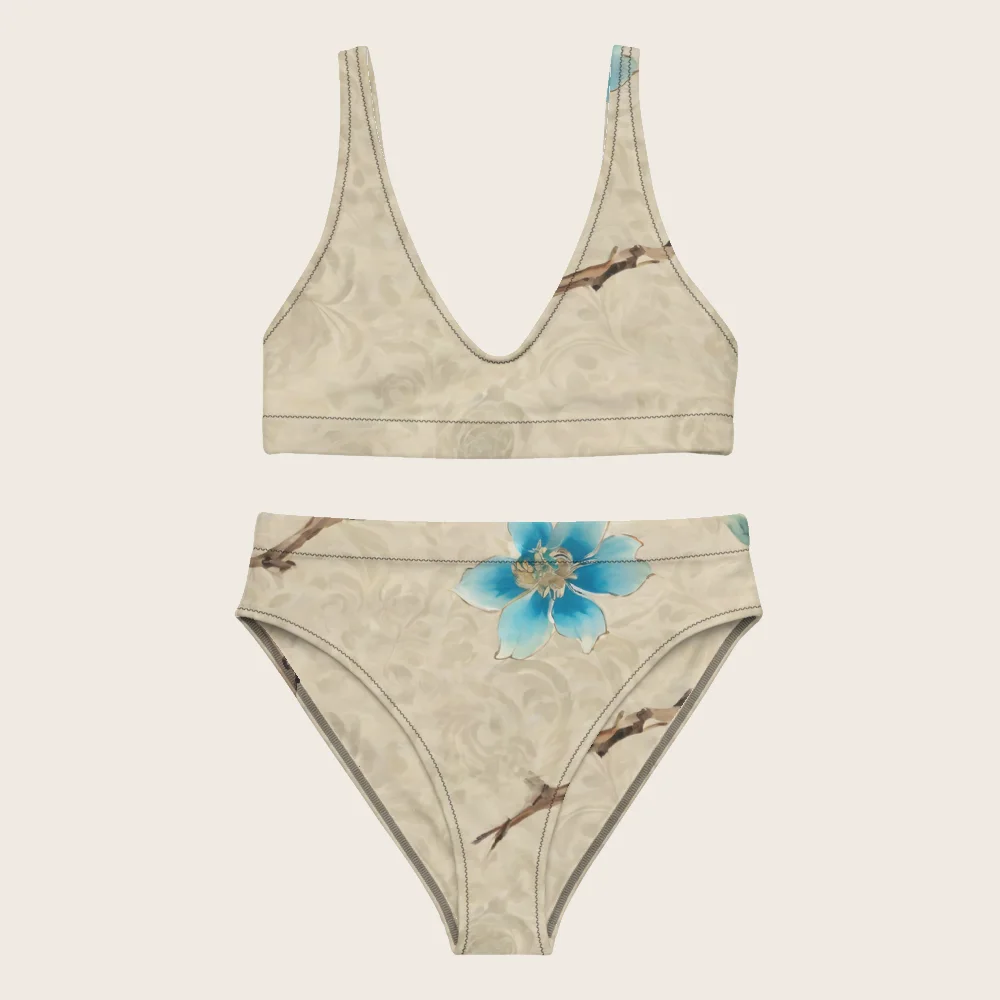 High-Waisted Bikini on model