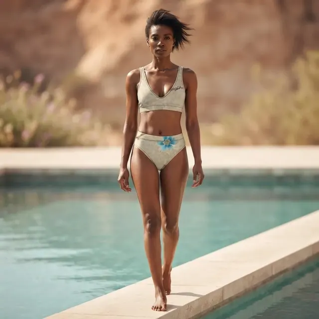 High-Waisted Bikini, one-of-one design 91F9D1D8