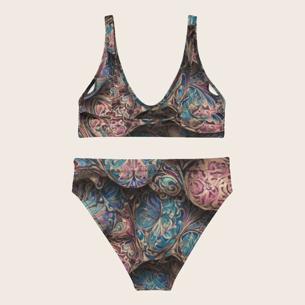 High-Waisted Bikini on model