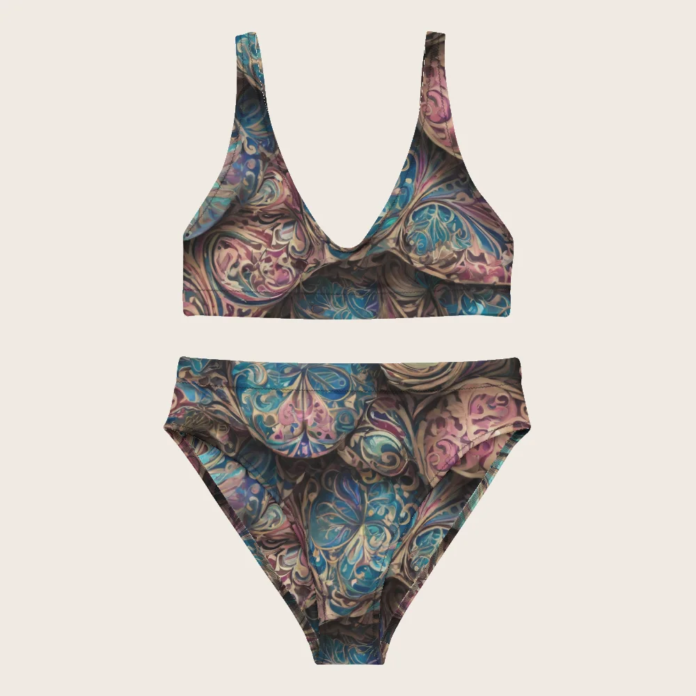 High-Waisted Bikini on model