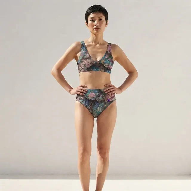 High-Waisted Bikini, one-of-one design E0CFF497