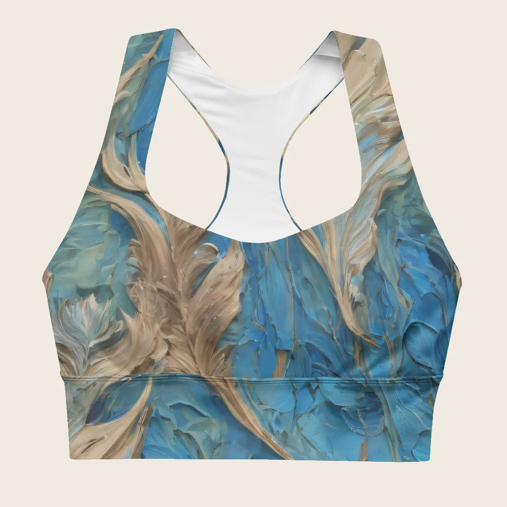 Longline Sports Bra on model