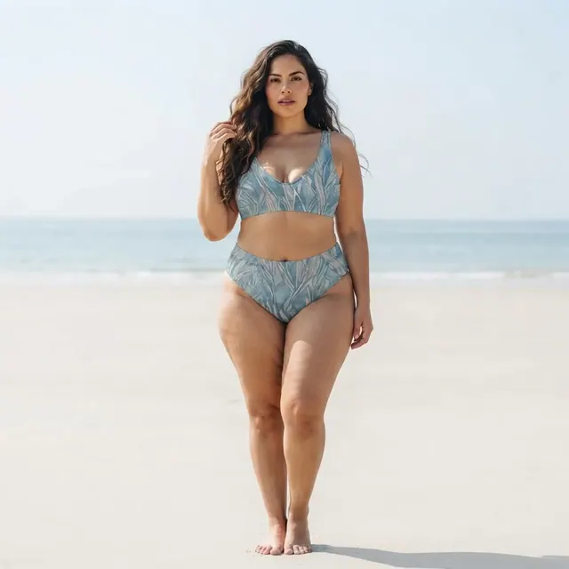 High-Waisted Bikini, one-of-one design 87065E66