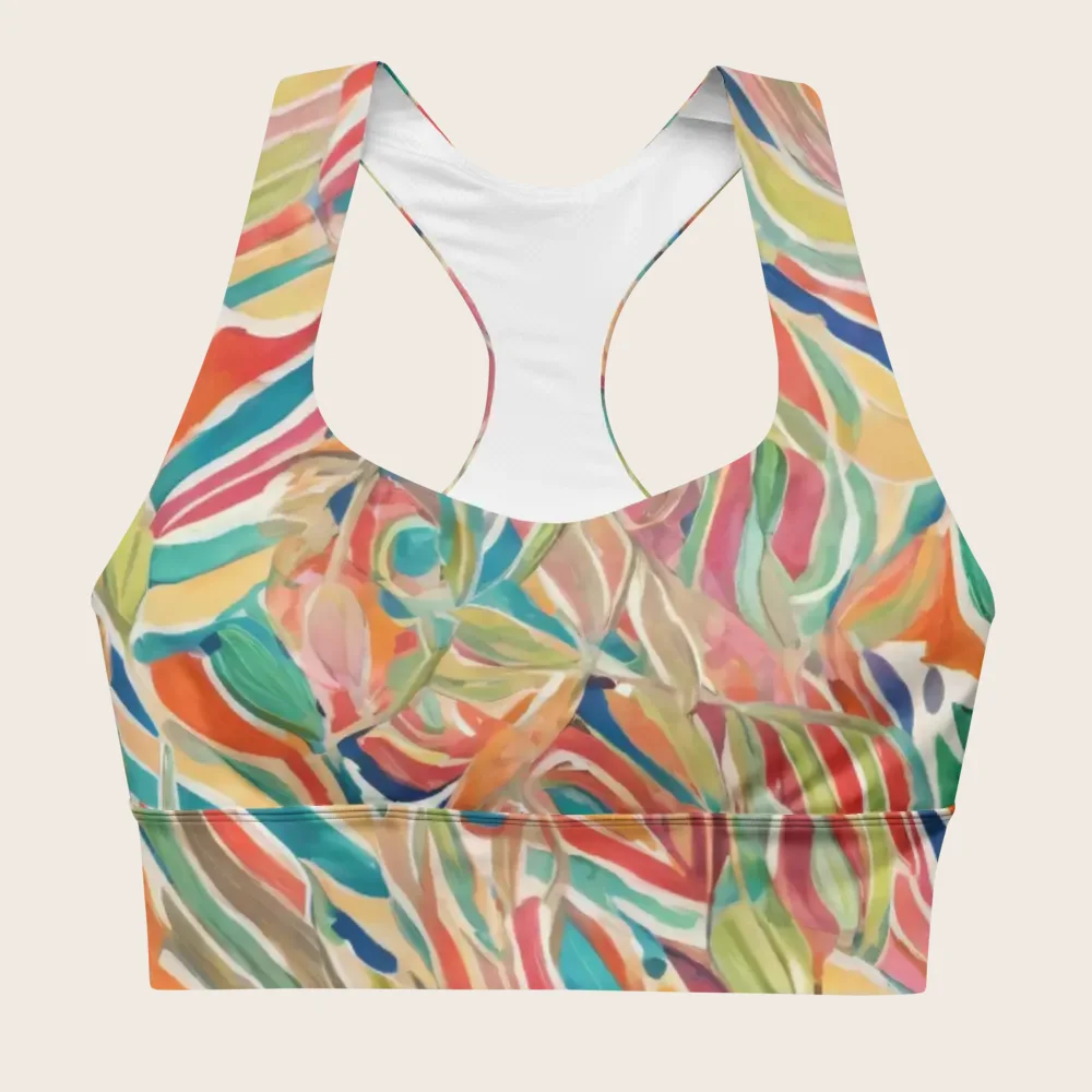 Longline Sports Bra on model