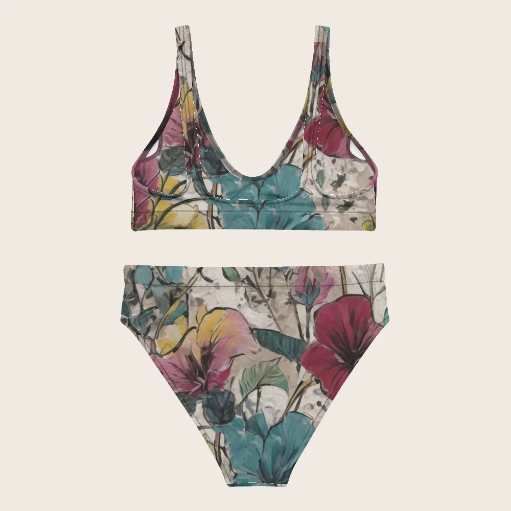 High-Waisted Bikini on model