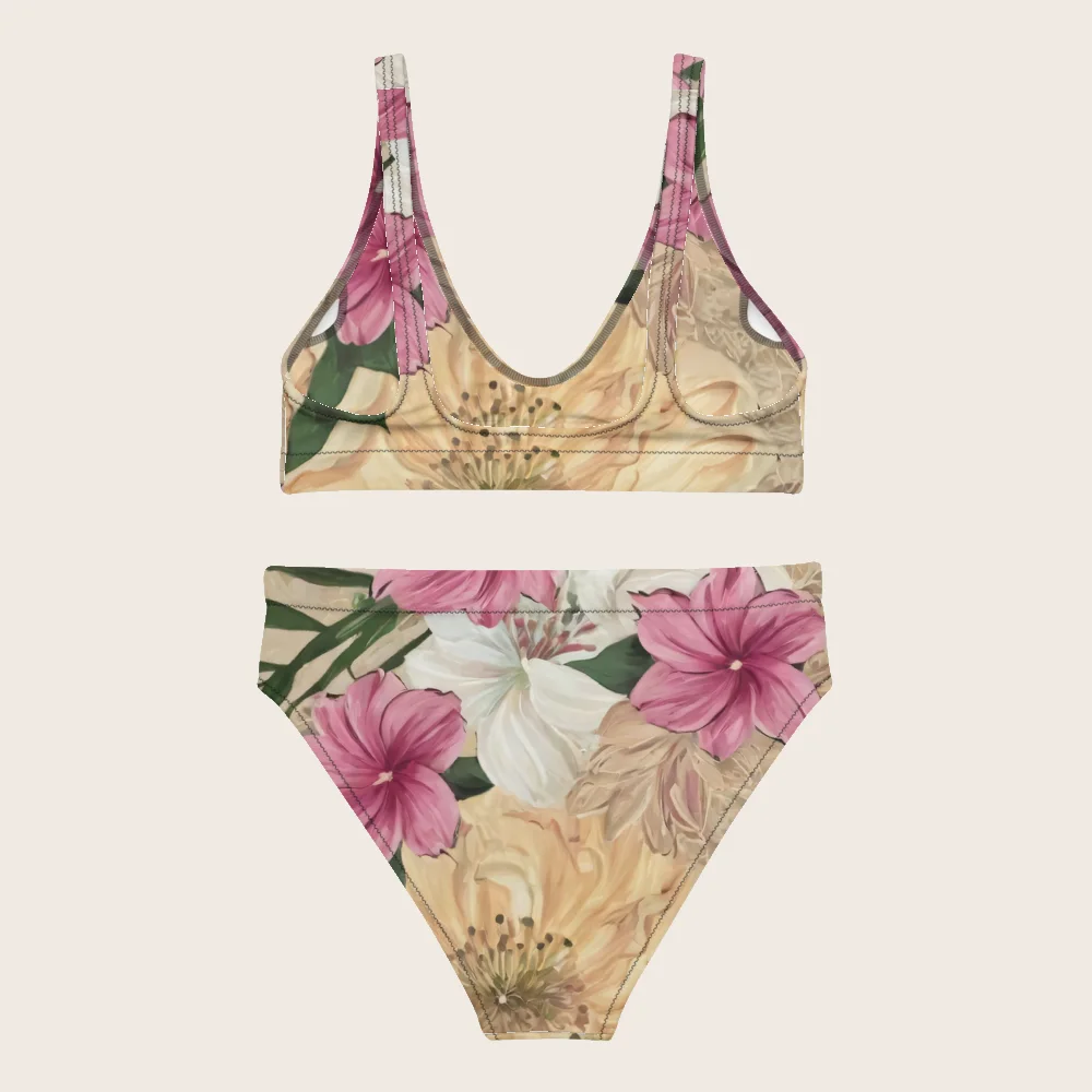 High-Waisted Bikini on model