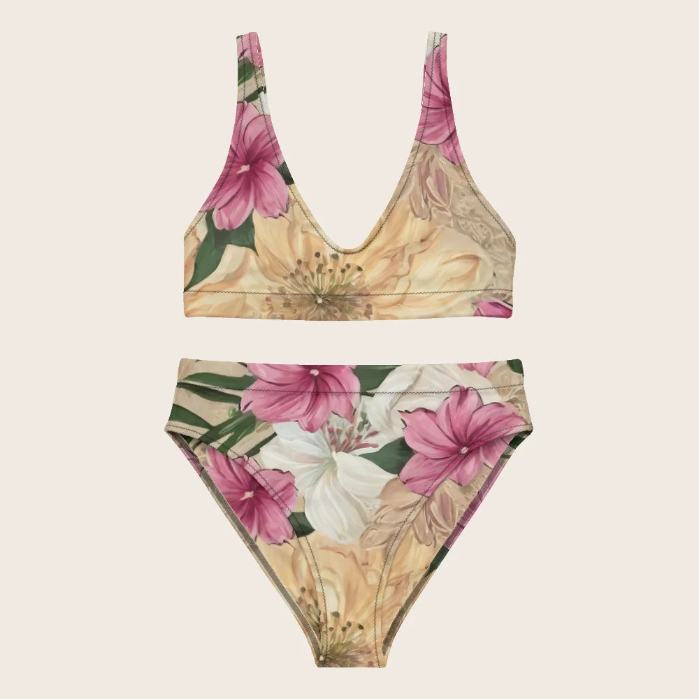 High-Waisted Bikini on model
