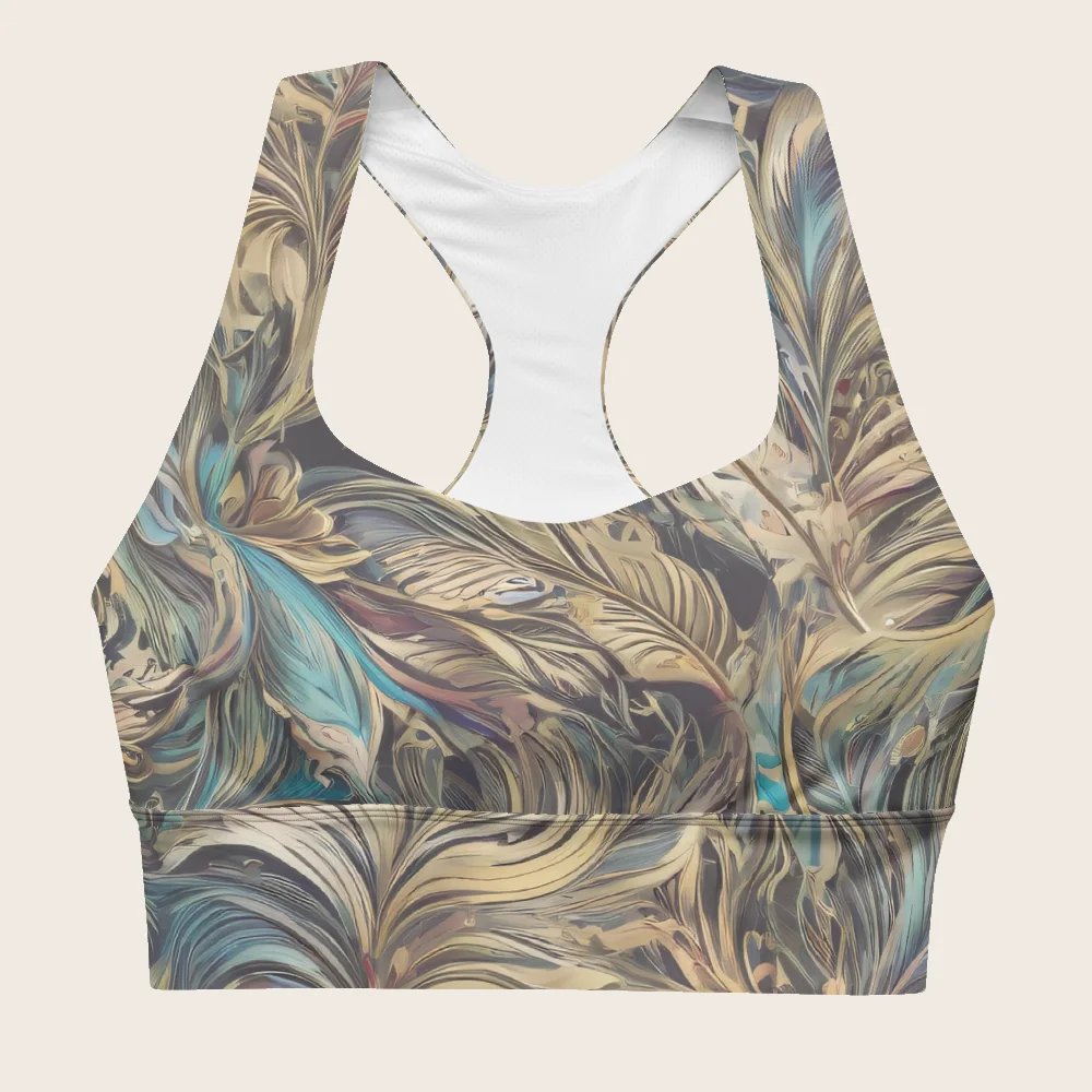 Longline Sports Bra on model