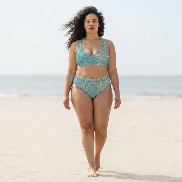High-Waisted Bikini, one-of-one design D4C904A9