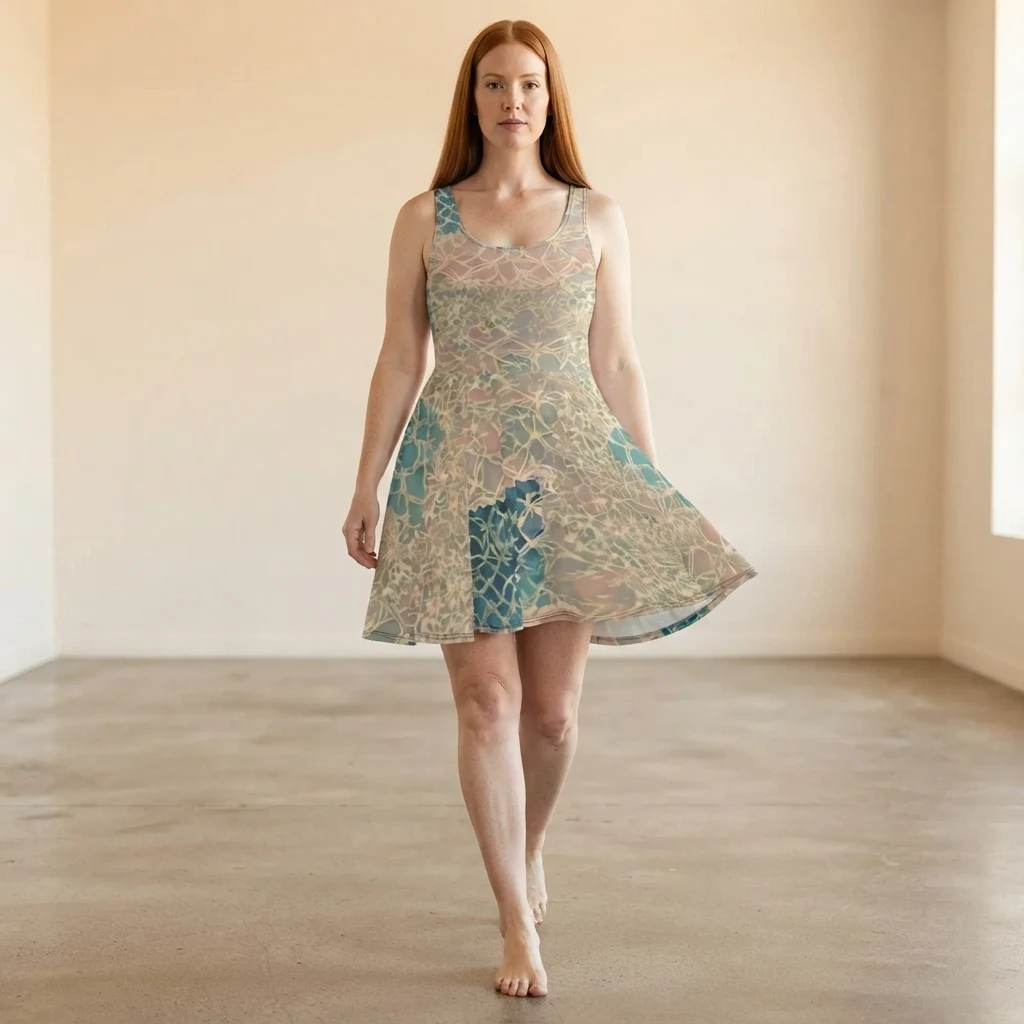 Skater Dress on model
