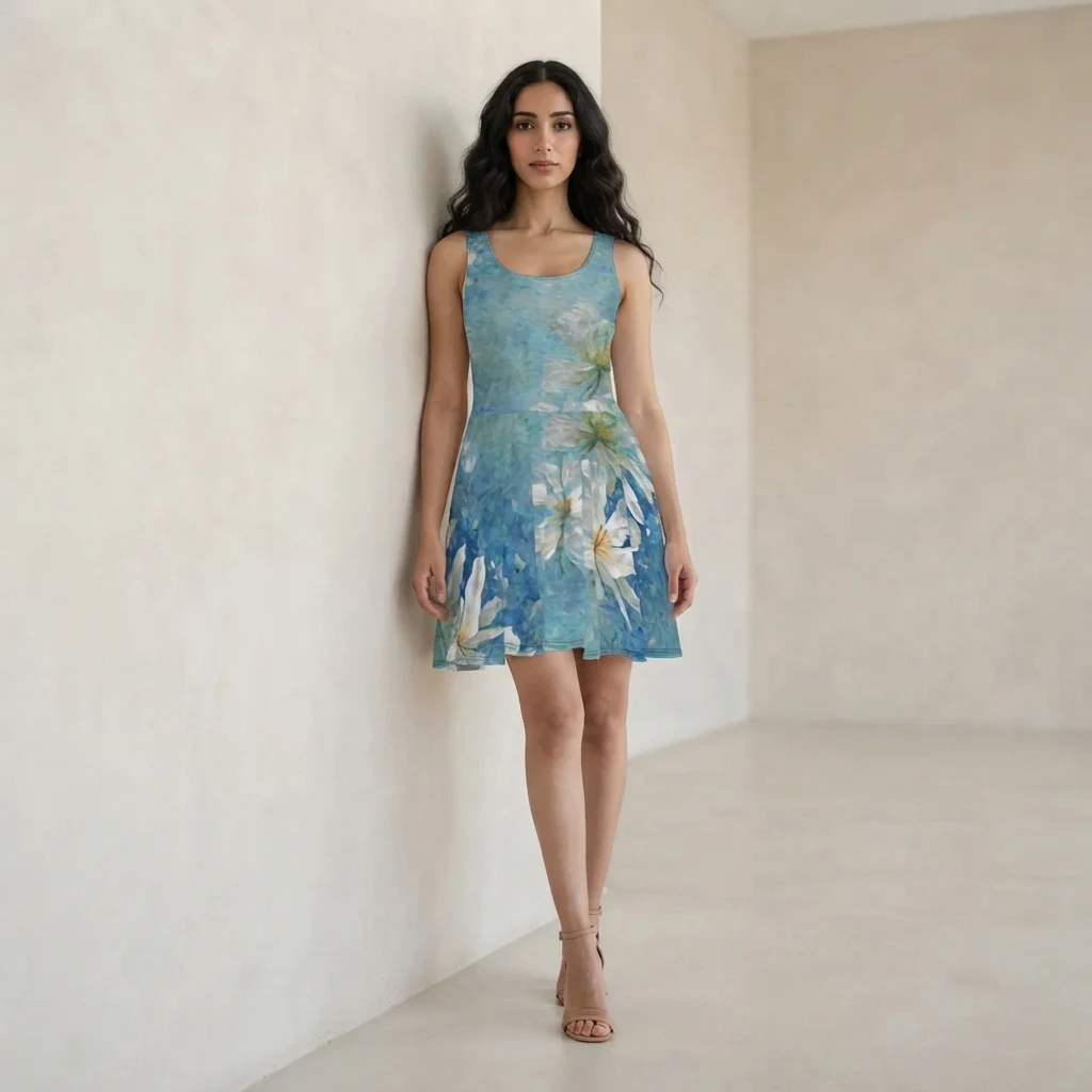 Skater Dress on model