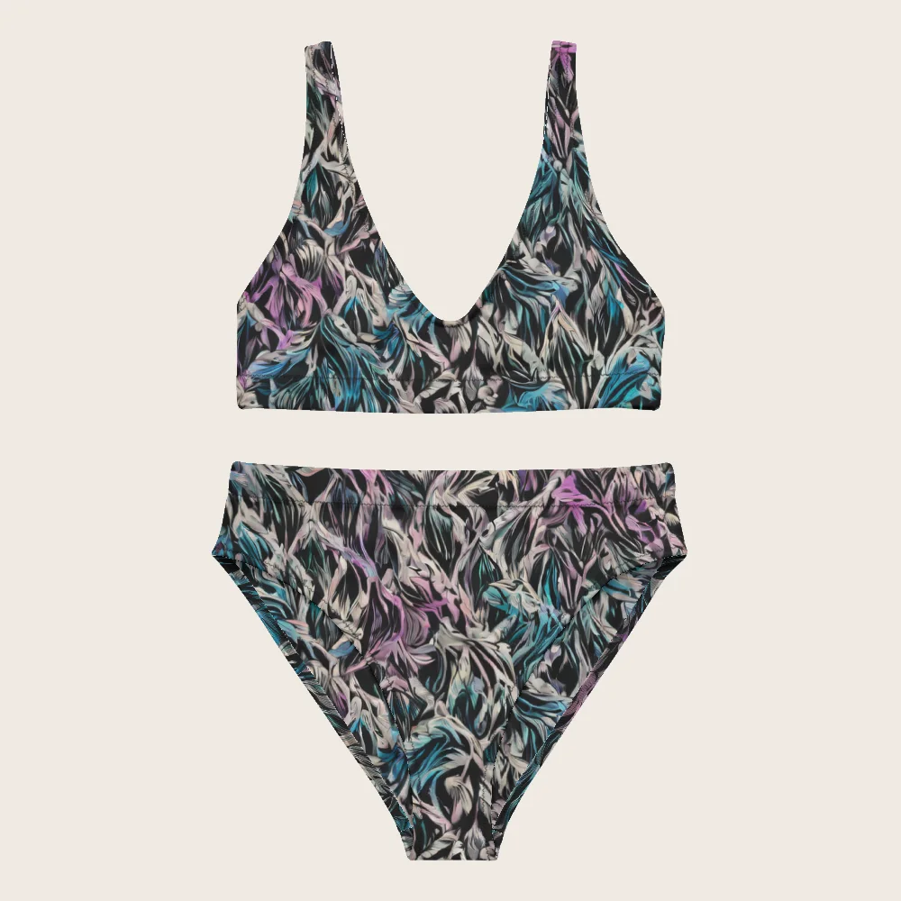 High-Waisted Bikini on model