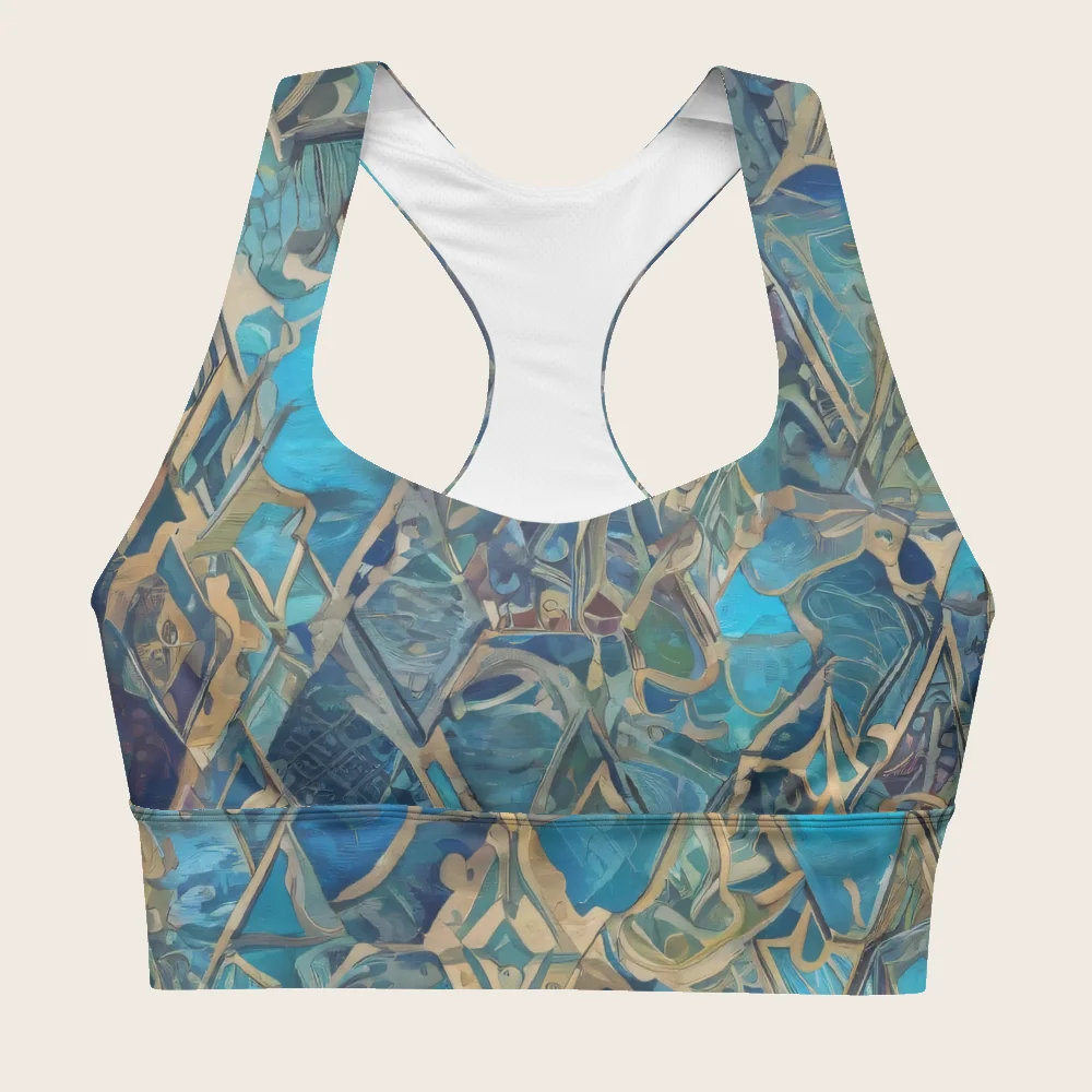 Longline Sports Bra on model