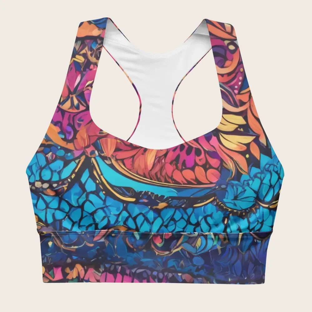 Longline Sports Bra on model