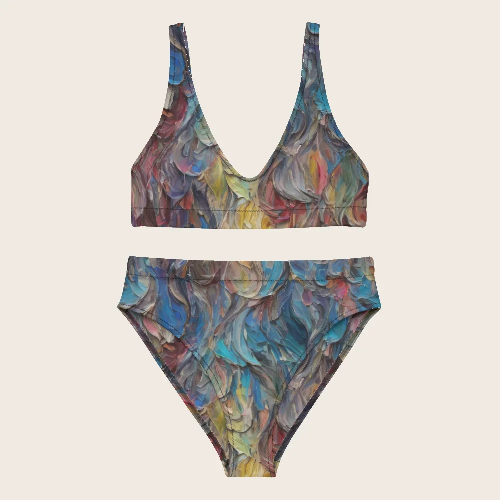 High-Waisted Bikini on model