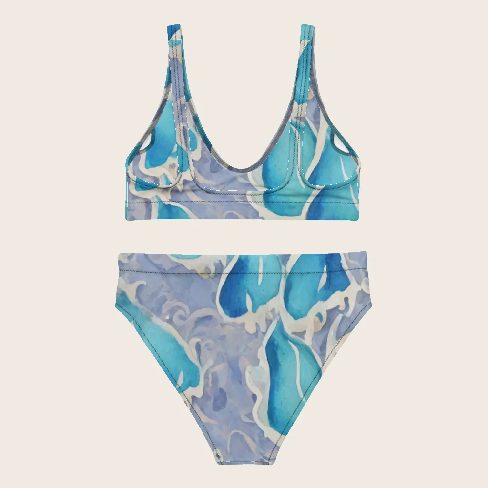 High-Waisted Bikini on model