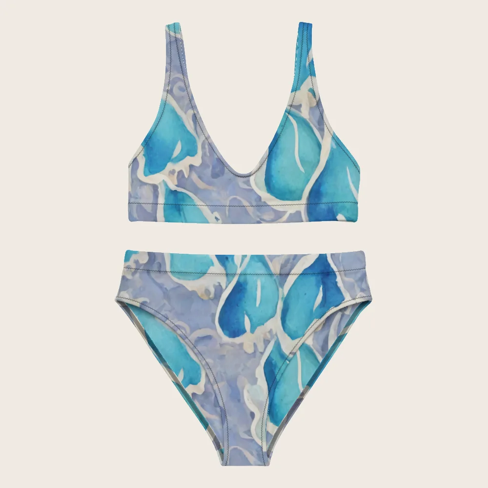 High-Waisted Bikini on model