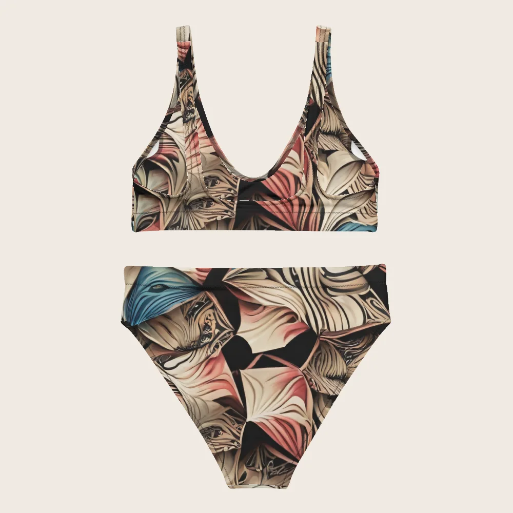 High-Waisted Bikini on model