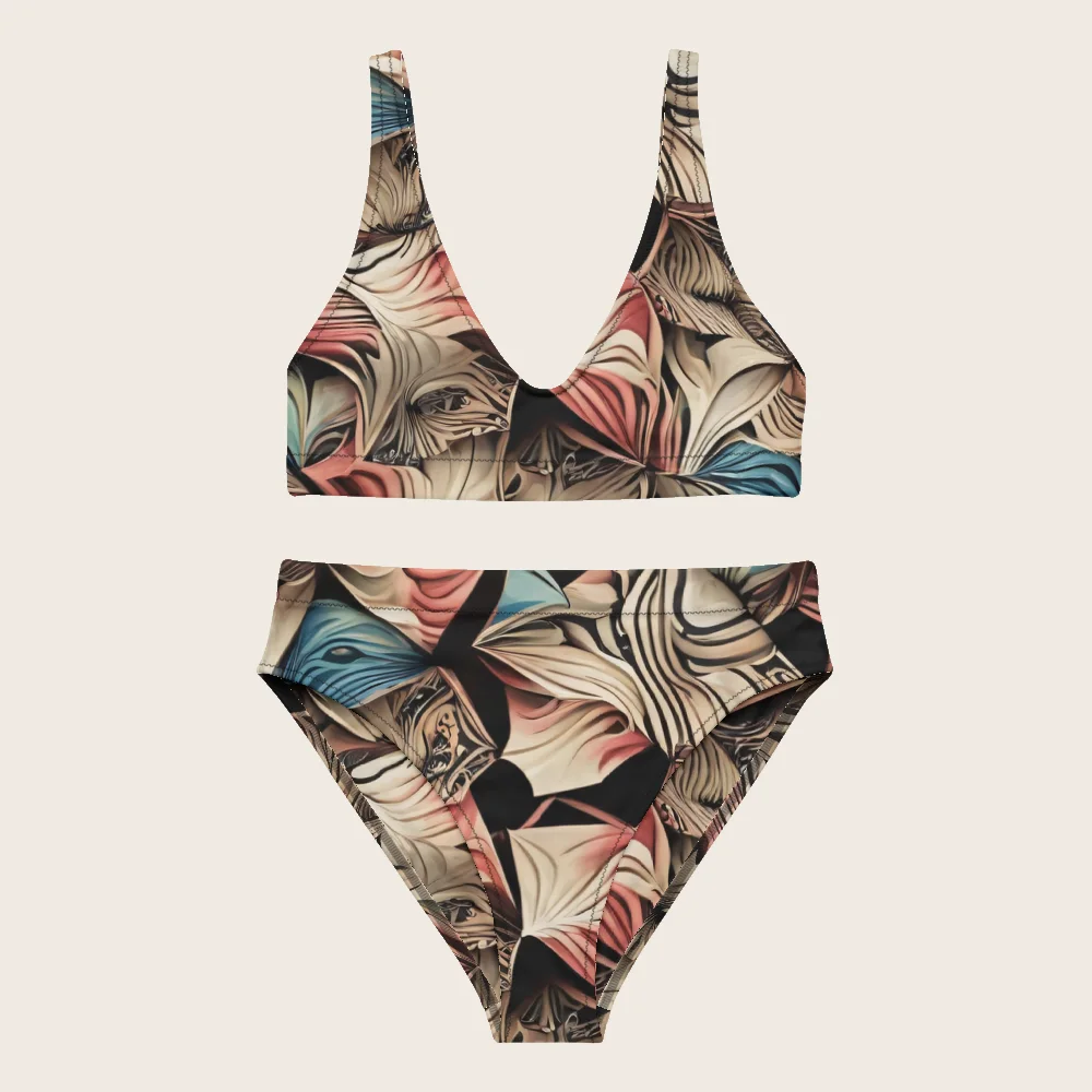 High-Waisted Bikini on model
