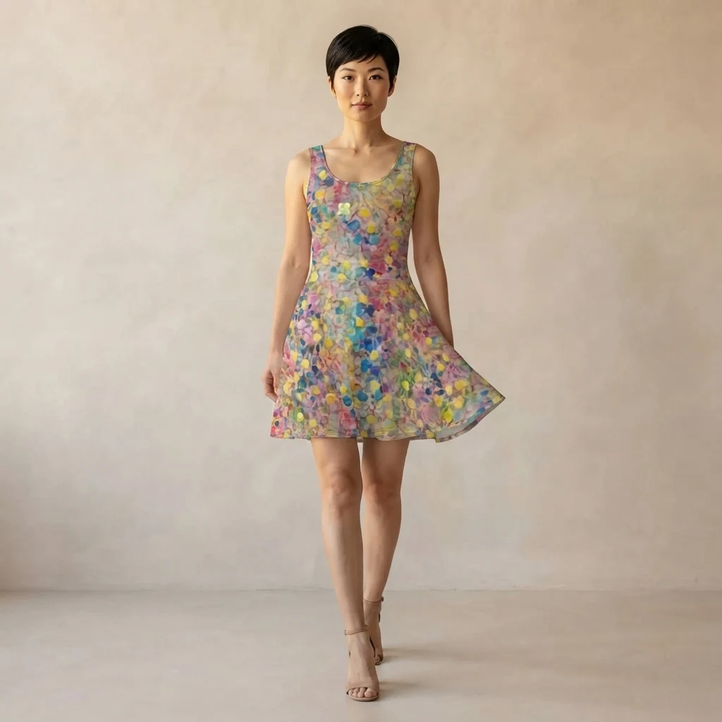Skater Dress on model