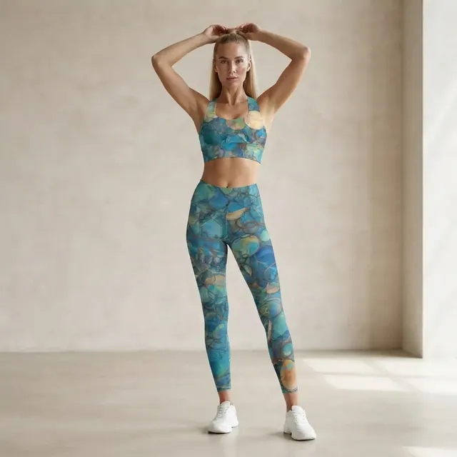 Longline Sports Bra, one-of-one design 47E3672C