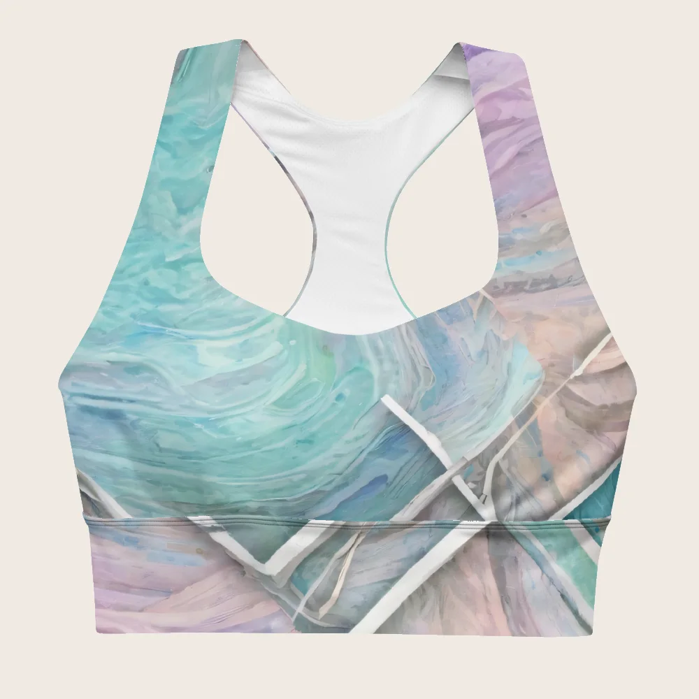 Longline Sports Bra on model