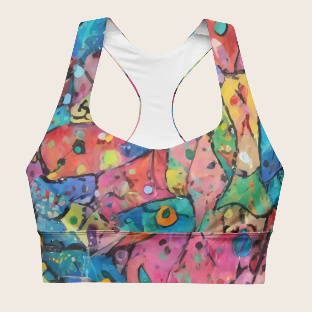 Longline Sports Bra on model