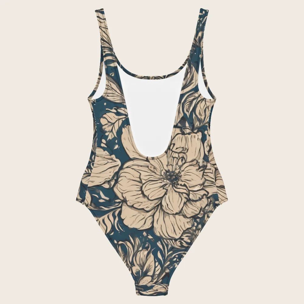 One-Piece Swimsuit on model