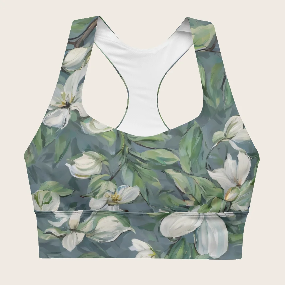 Longline Sports Bra on model