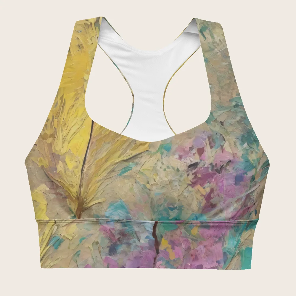 Longline Sports Bra on model