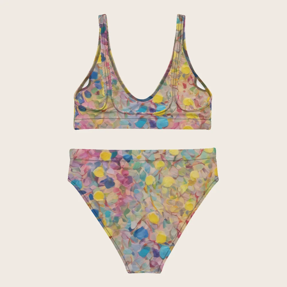 High-Waisted Bikini on model