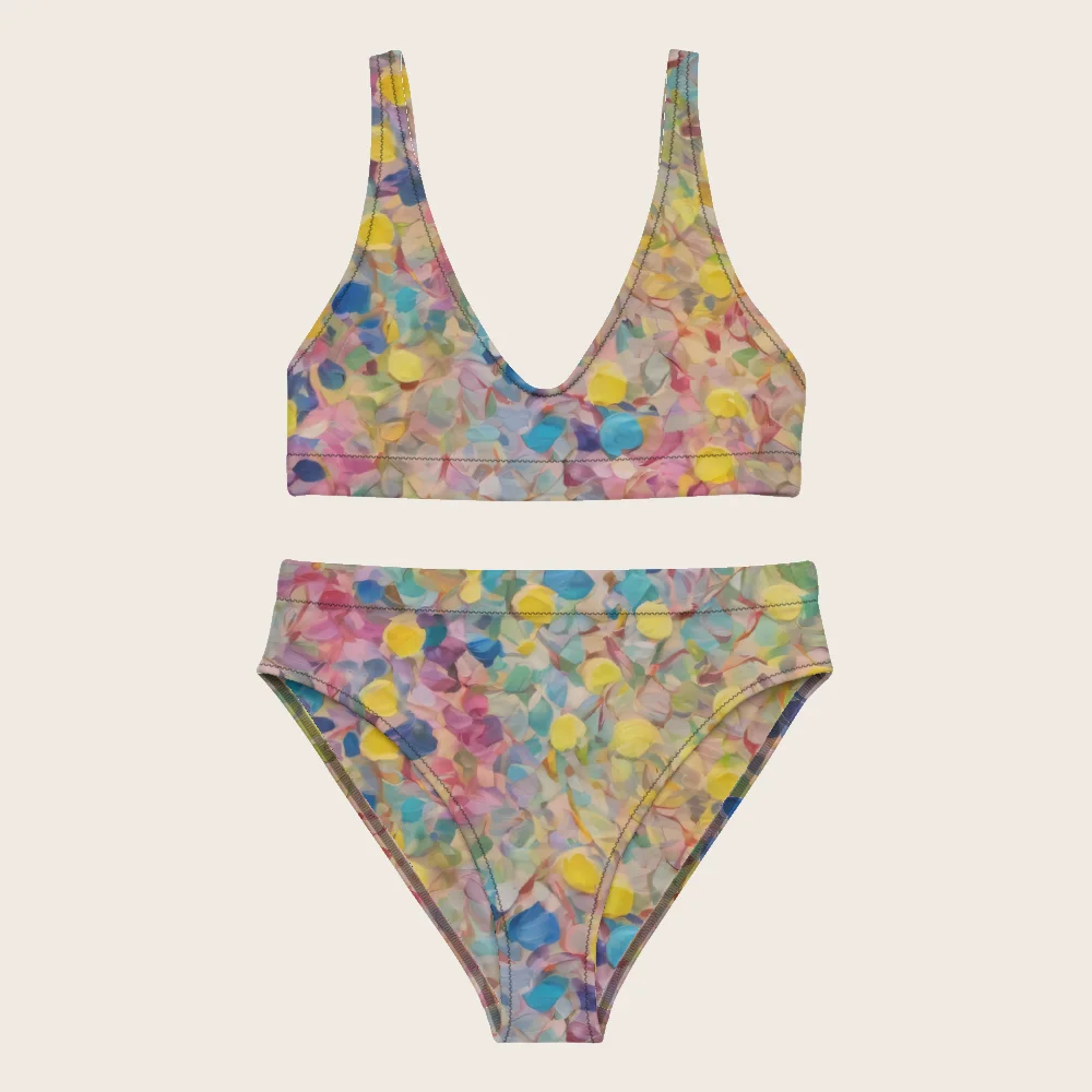 High-Waisted Bikini on model